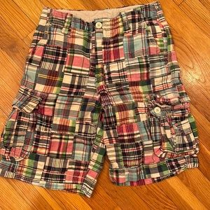 Gap madras plaid boys shorts size 14